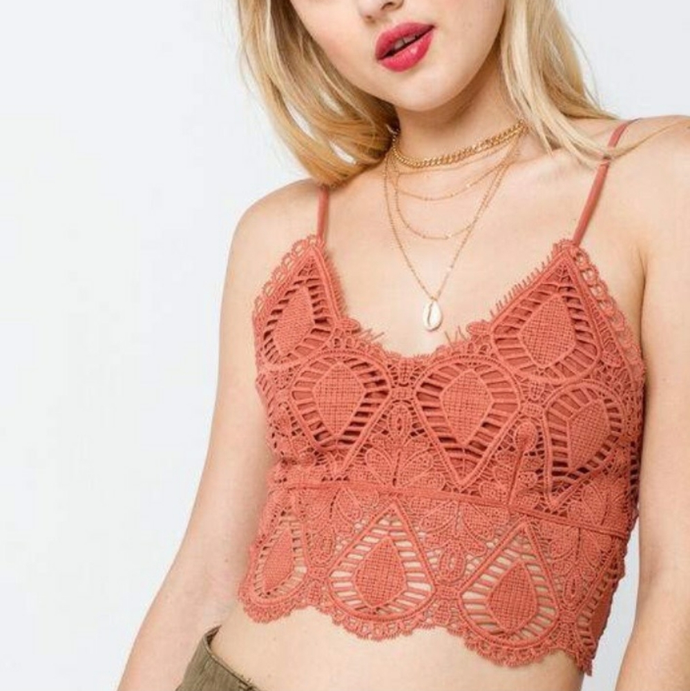 Crochet crop cami